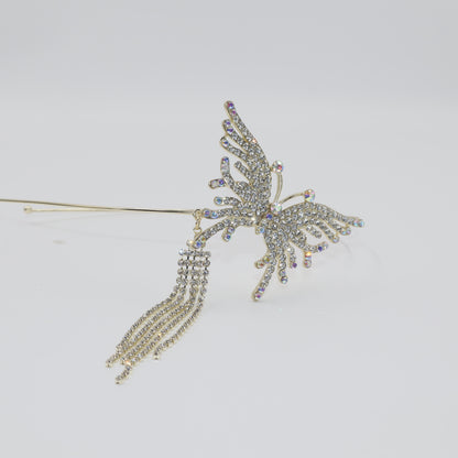 Hair Cuddles Stone Studded Elegant Butterfly Hair Band | Stylish Butterfly Headband for Women & Girls