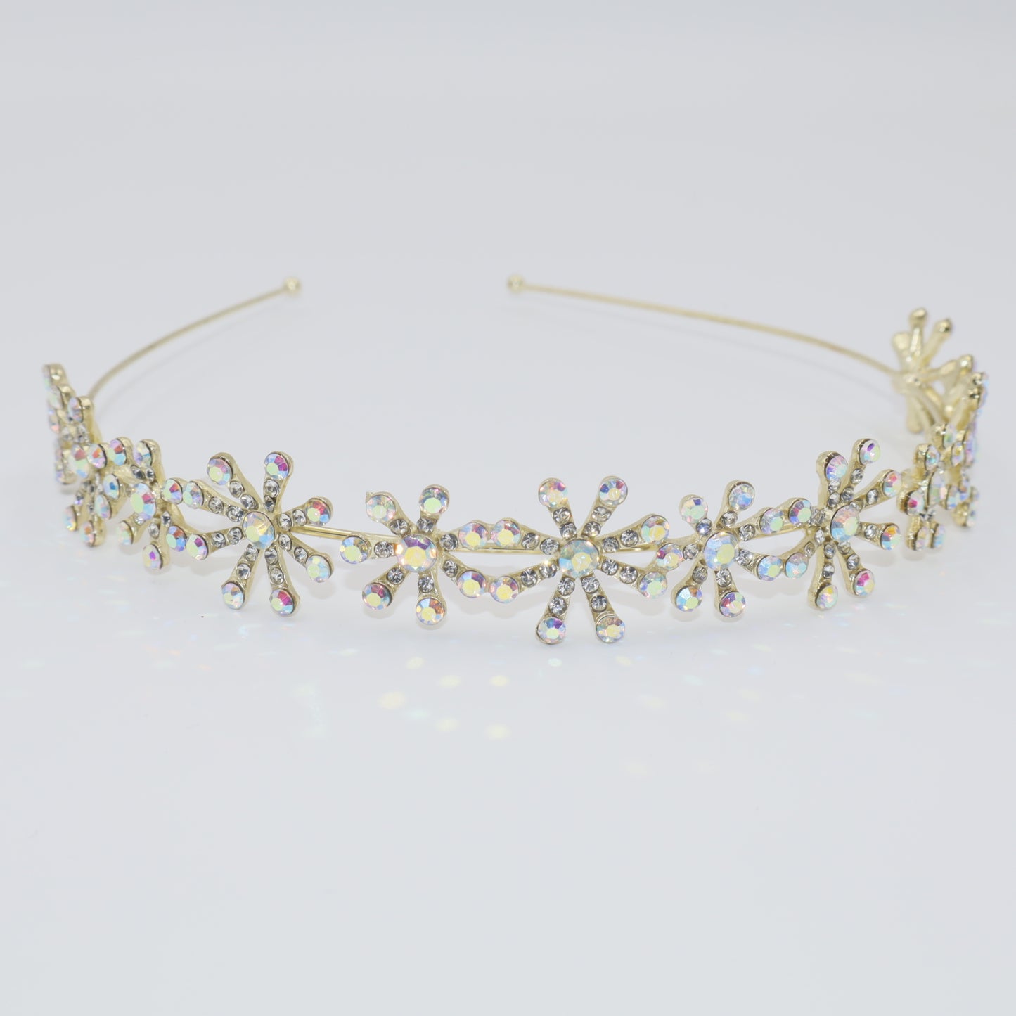 Hair Cuddles Stone Studded Elegant Flower Hair Band | Stylish Floral Headband for Women & Girls