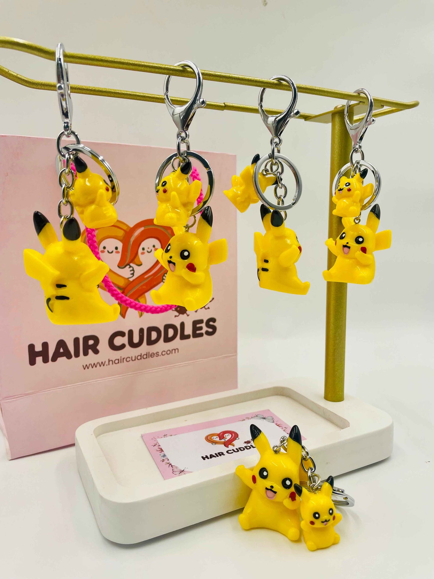 Pikachu Keychain for Boys & Girls | Bag Charm & Key Ring- Pack of 1