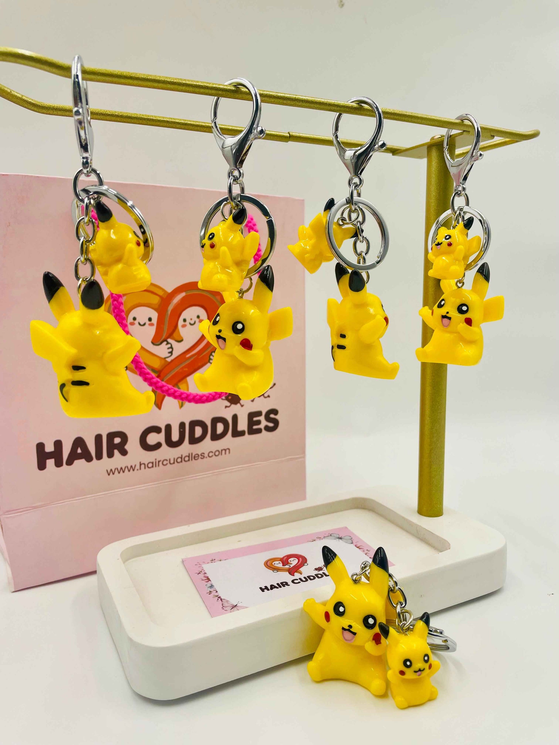 Pikachu Keychain for Boys & Girls | Bag Charm & Key Ring- Pack of 1