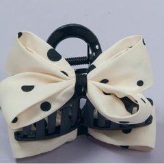 Polka Dot Bow Hair Claw