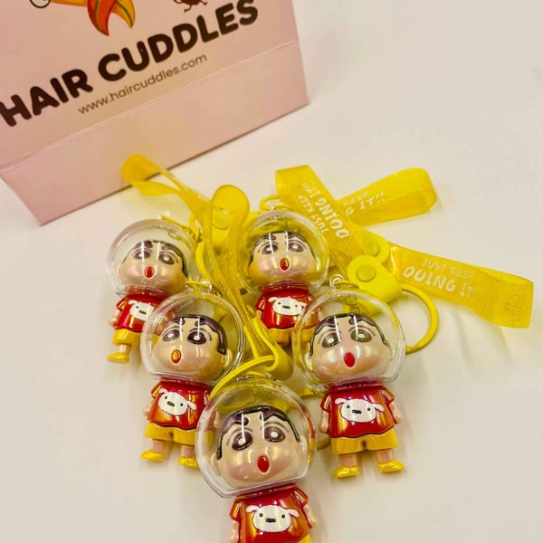 Shinchan Keychain | Anime Style Key Ring for Kids | Bag & Backpack Keychain |