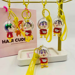 Shinchan Keychain | Anime Style Key Ring for Kids | Bag & Backpack Keychain |