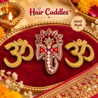 Diwali Ganesha Ji & Swastik Premium Wall Décor Set | Handmade Festive Pooja Decoration