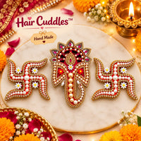 🪔 Diwali Ganesha Ji & Swastik Handmade Décor Set