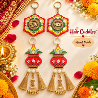 🪔 Handmade Shubh Labh & Kalash Door Hanging Set | Diwali Décor