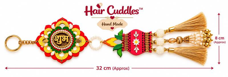 🪔 Handmade Shubh Labh & Kalash Door Hanging Set | Diwali Décor