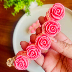 Matte Rose Banana Hair Clip