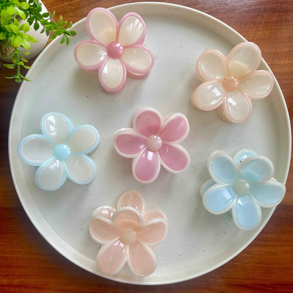 Flower Hairclaw Clip- Big Size