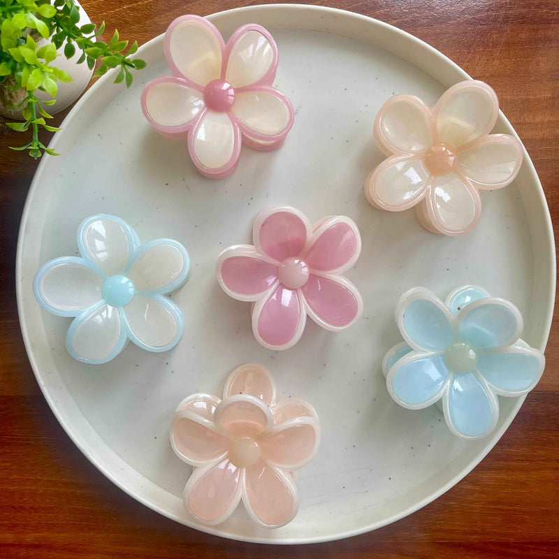 Flower Hairclaw Clip- Big Size