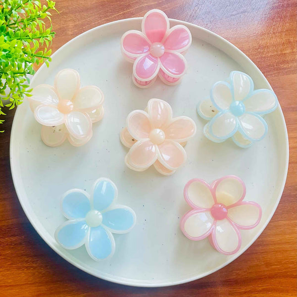 Flower Hairclaw Clip- Big Size