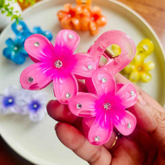 Flower Hairclaw Clip- Big Size