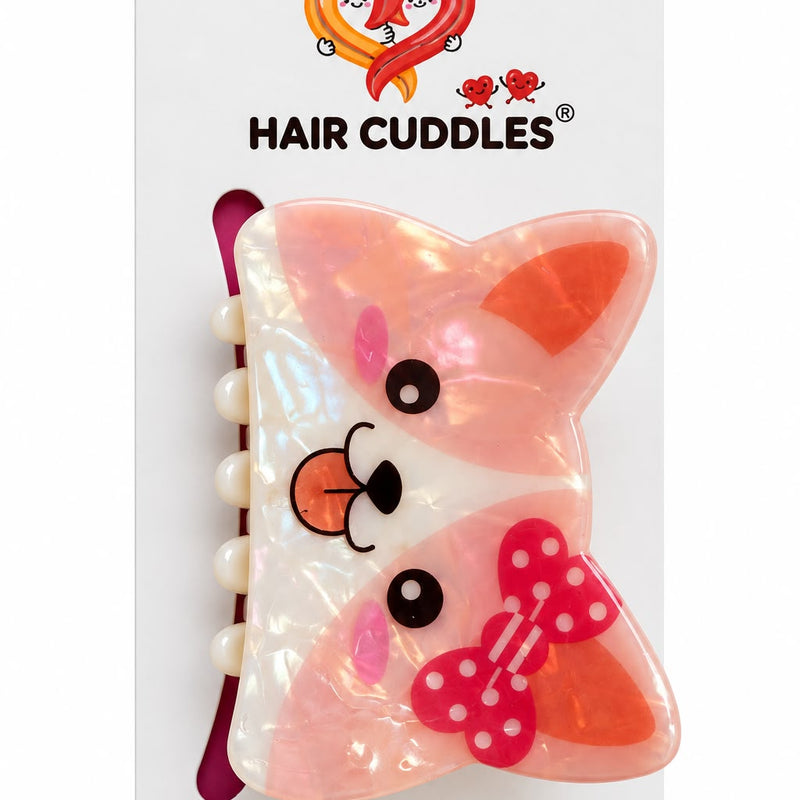 Cute Animal Hair Claw Clip for Girls – 6 × 4 cm | Hair Cuddles™
