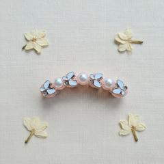 Pearl Butterfly Banana Hair Clip