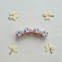 Pearl Butterfly Banana Hair Clip