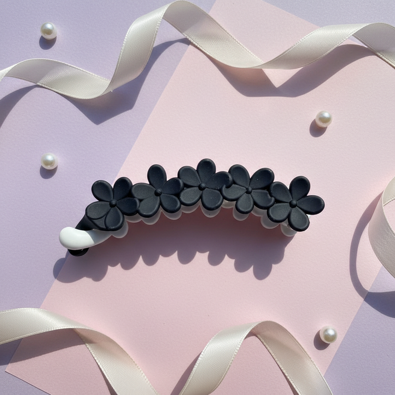 Daisy Flower Banana Hair Clip