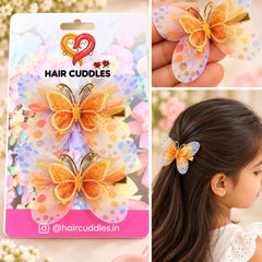 Premium Kids Butterfly Hair Clips