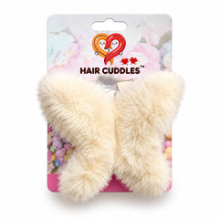 Fluffy Butterfly Hair Clip 8 × 7 cm – Soft Fuzzy Hair Accessory | Hair Cuddles™