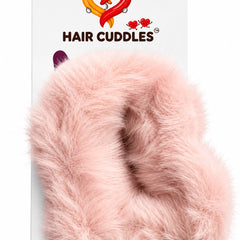Fluffy Heart Scrunchie 7 × 7 cm – Soft Fuzzy Hair Tie | Hair Cuddles™