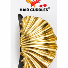 Premium Matte Gold Metal Hair Claw Clips (Medium Size)