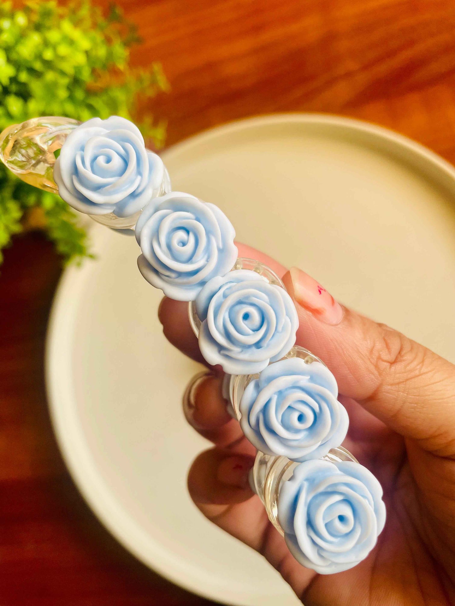 Matte Rose Banana Hair Clip