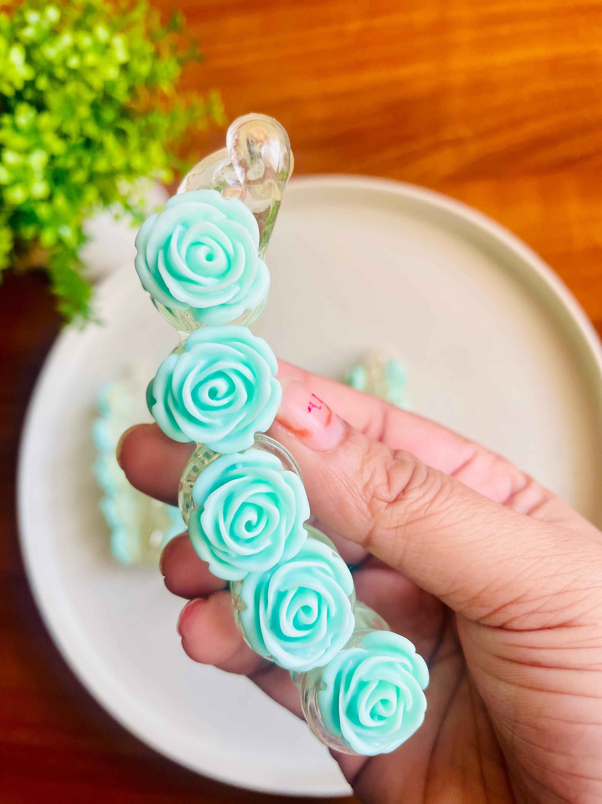 Matte Rose Banana Hair Clip