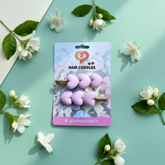 Heart Hair Clips Set – Cute Girls Hair Pins