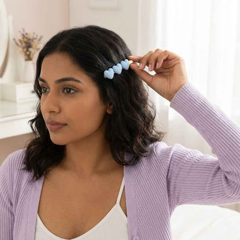 Heart Hair Clips Set – Cute Girls Hair Pins
