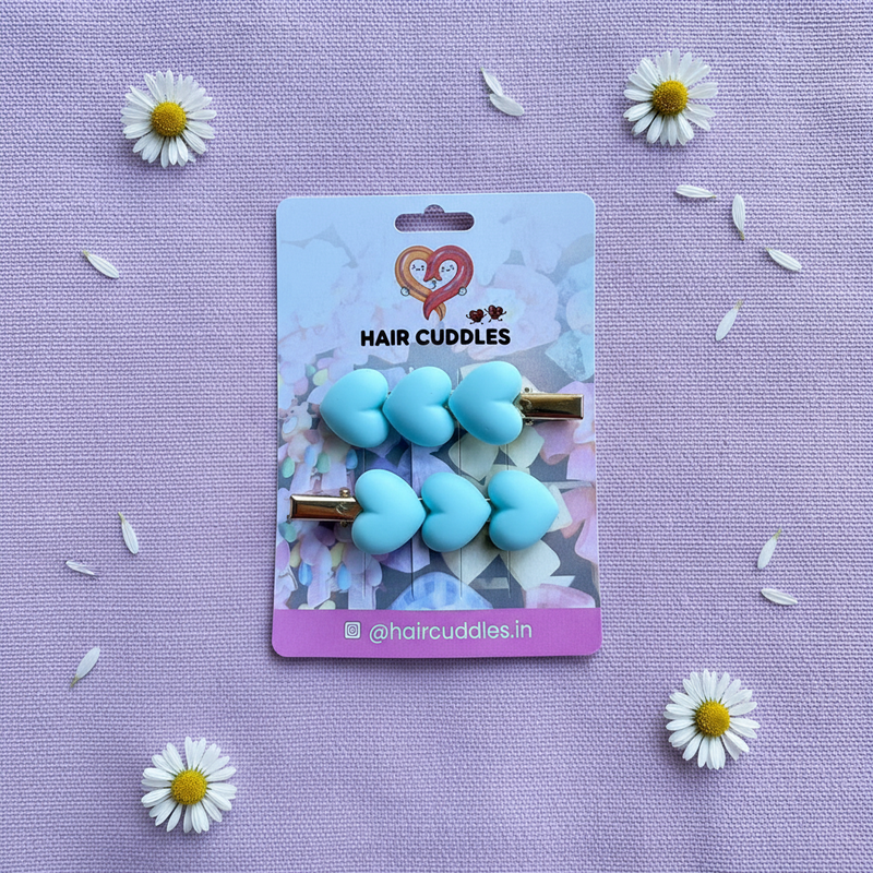 Heart Hair Clips Set – Cute Girls Hair Pins