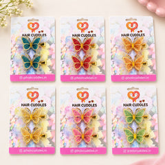 Premium Kids Butterfly Hair Clips
