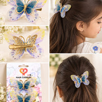Premium Kids Butterfly Hair Clips