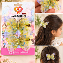 Premium Kids Butterfly Hair Clips