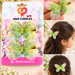 Premium Kids Butterfly Hair Clips