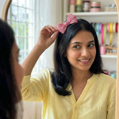 Kids Hair Accessories Combo – Bow Hair Band & Star Hair Clips Set