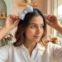 Kids Hair Accessories Combo – Bow Hair Band & Star Hair Clips Set