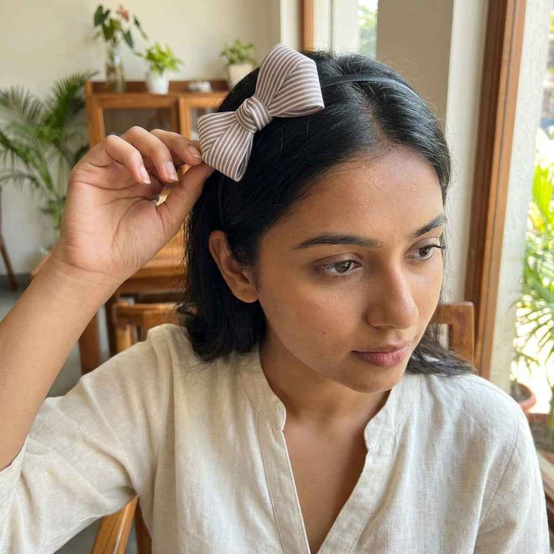 Kids Hair Accessories Combo – Bow Hair Band & Star Hair Clips Set