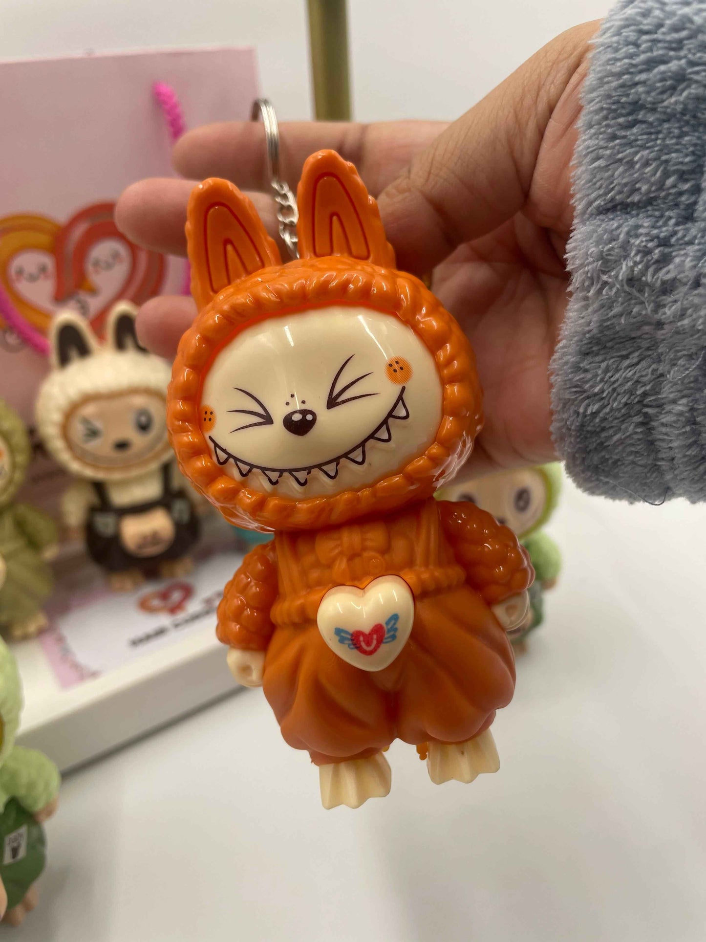 Cartoon Doll Keychain | Designer Cartoon Figure Key Ring for Bag, Backpack & Car Keys