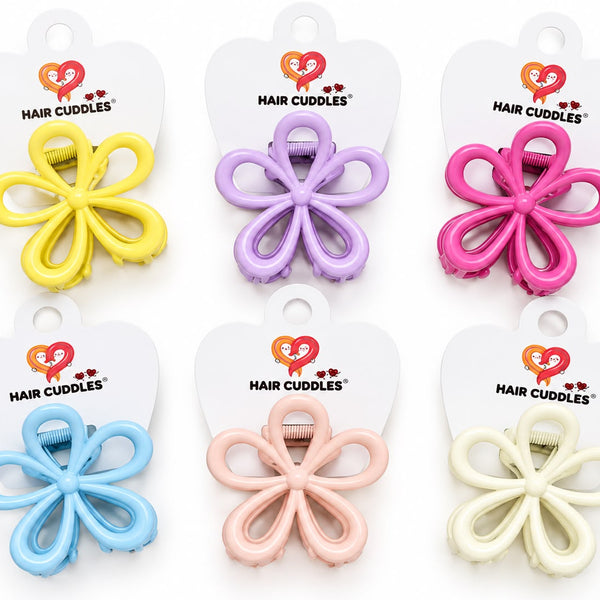 Premium Metal Flower Hair Claw (Medium Size)