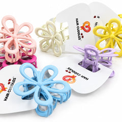 Premium Metal Flower Hair Claw (Medium Size)