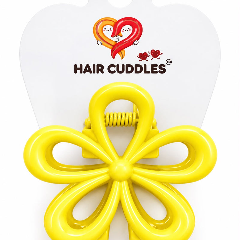 Premium Metal Flower Hair Claw (Medium Size)