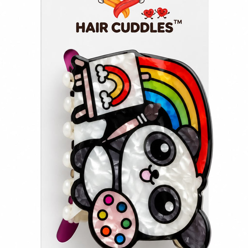 Cute Panda Hair Claw Clip – Kawaii Animal Hair Accessories for Girls & Women (Approx. 8 × 4 cm)