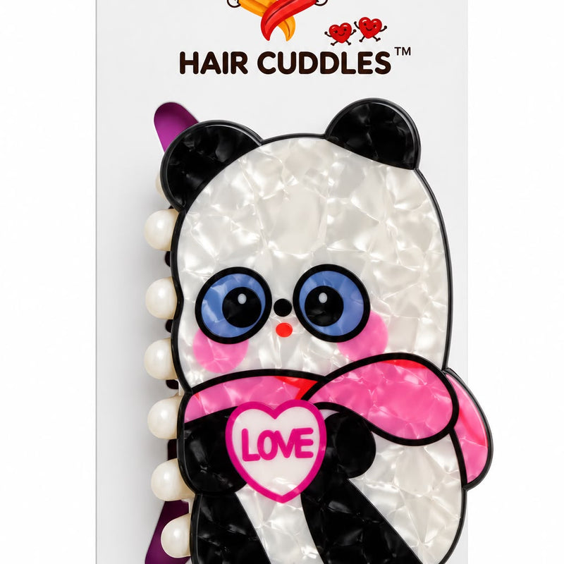 Cute Panda Hair Claw Clip – Kawaii Animal Hair Accessories for Girls & Women (Approx. 8 × 4 cm)