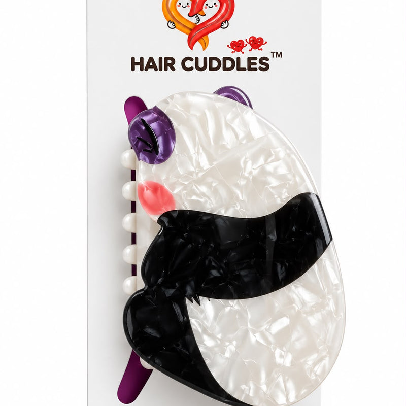Cute Panda Hair Claw Clip – Kawaii Animal Hair Accessories for Girls & Women (Approx. 8 × 4 cm)