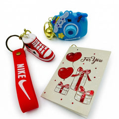 Keychain Set – Sneaker Style Boy & Cute Camera Girl