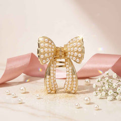Pearl Bow Hair Claw