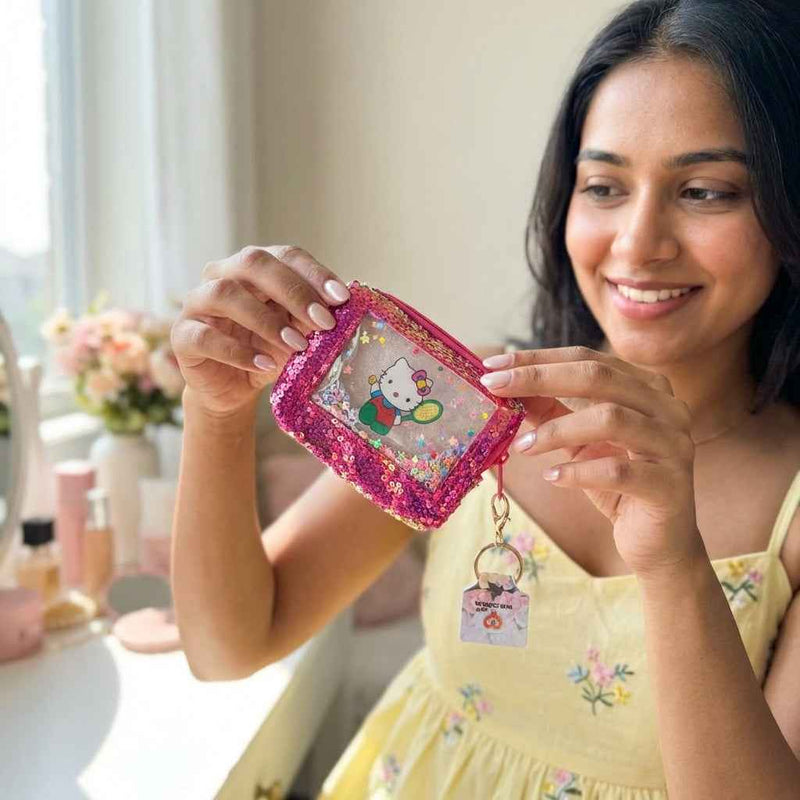 Small Zipper Pouch with Charm