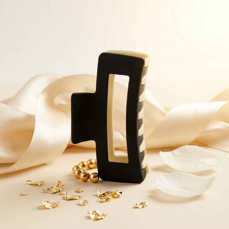 Sleek Rectangle Dual Tone Claw Clips ✨