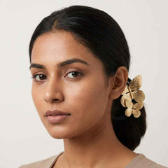 Gold Floral Hair Tie