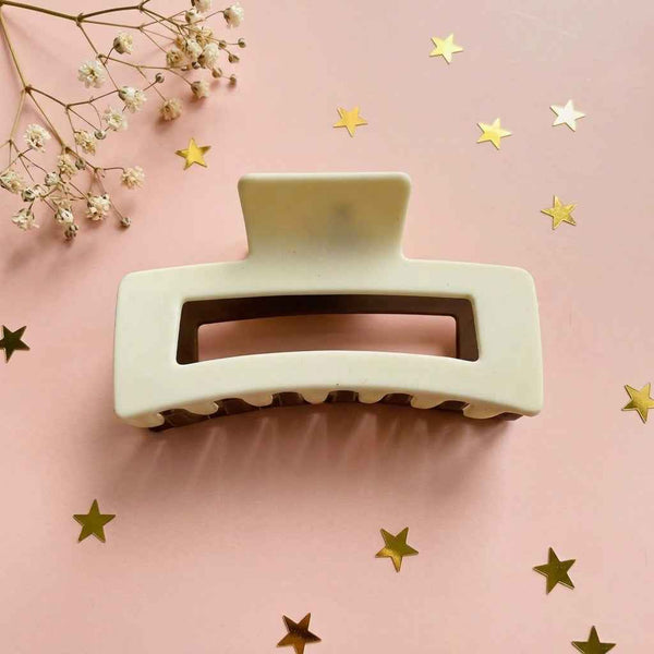Sleek Rectangle Dual Tone Claw Clips ✨