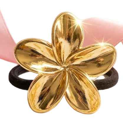 Gold Floral Hair Tie